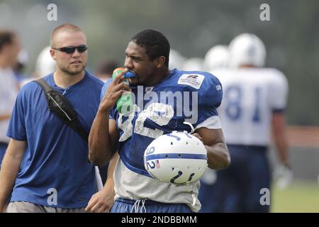 Indianapolis Colts defensive end Jerry Hughes (92) plays against the  Tennessee Titans in the fourth quarter of an NFL football game on Sunday,  Oct. 30, 2011, in Nashville, Tenn. (AP Photo/Frederick Breedon