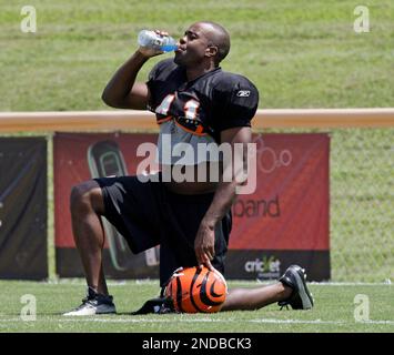 Defensive back Chinedum Ndukwe of the Cincinnati Bengals watches