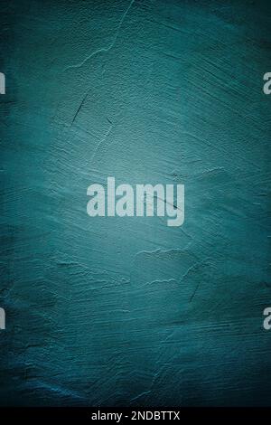 Dark Grunge blue painted wall texture background. Stock Photo
