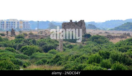 Side Ancient City - Antalya - TURKEY Stock Photo