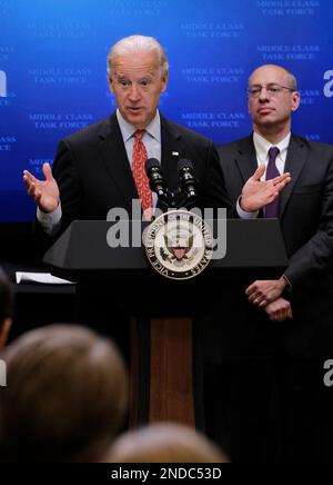 Vice President Joe Biden, accompanied by Federal Trade Commission