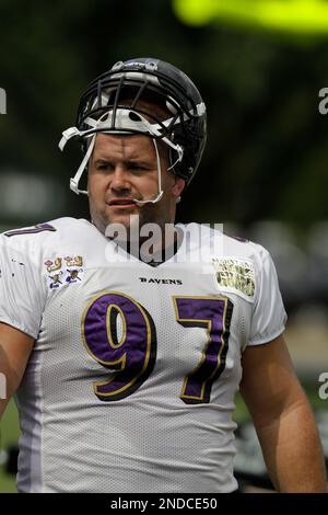 27 July 2010: Baltimore Ravens wide receiver Marcus Smith (11) in action  during Raven's training camp at McDaniel College in Westminster,  MDMandatory Credit: Russell Tracy / Southcreek Global. (Credit Image: ©  Russell