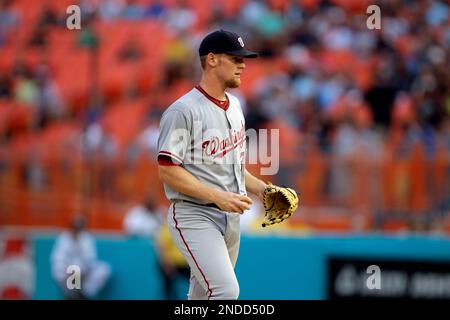 This is a 2010 photo of Stephen Strasburg of the Washington Nationals  baseball team. This image reflects the Nationals active roster as of  Sunday, Feb. 28, 2010, when this image was taken