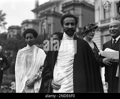 Princess Tsahia, Princess Tsehai Haile Selassie, left, with her father ...