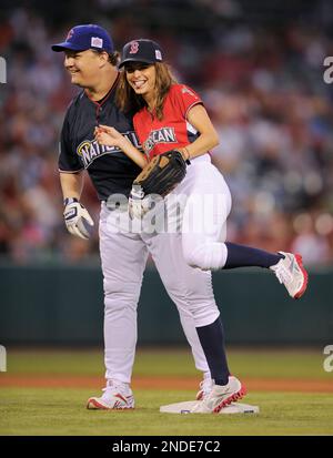 MLB All-Star Legends and Celebrity Softball at Marlins Park in Miami,  Florida Featuring: Christina Milian Where: Miami, Florida, United States  When: 09 Jul 2017 Credit: Johnny Louis/WENN.com Stock Photo - Alamy