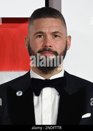 London, UK. 15th Feb, 2023. February 15th, 2023, London, UK. Tony Bellew arriving at the European Premiere of Creed III, Cineworld, Leicester Square, London. Credit: Doug Peters/Alamy Live News Stock Photo