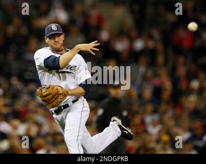 San Diego Padres third baseman Manny Machado (13) wears custom