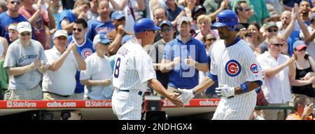 Chicago Cubs' Derrek Lee walks in the infield after grounding out in the  first inning of a baseball game against the Milwaukee Brewers Monday, June  26, 2006 in Chicago. Lee played his