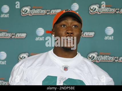 Dolphins WR Brandon Marshall (19) during practice at the team's training  camp in Nova Southeastern University in Davie, Florida. (Credit Image: ©  Ron Hurst/Southcreek Global/ZUMApress.com Stock Photo - Alamy