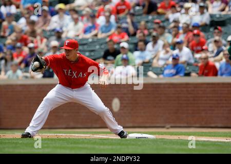 May 15, 2016: Toronto Blue Jays first baseman Justin Smoak #14 during an  MLB game between the Toronto Blue Jays and the Texas Rangers at Globe Life  Park in Arlington, TX Texas