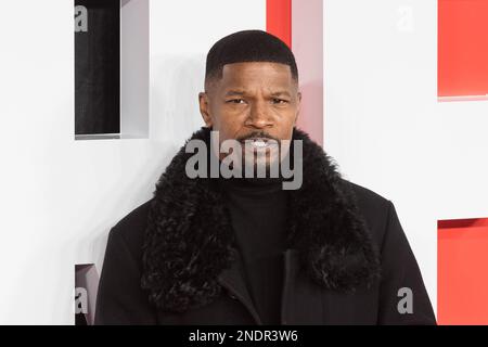 London, UK. 15th Feb, 2023. LONDON, UNITED KINGDOM - FEBRUARY 15, 2023: Jamie Foxx attends the European Premiere of Creed III at Cineworld Leicester Square in London, United Kingdom on February 15, 2023. (Photo by WIktor Szymanowicz/NurPhoto) Credit: NurPhoto SRL/Alamy Live News Stock Photo