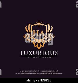 https://l450v.alamy.com/450v/2ndrke9/ha-initial-letter-luxury-ornament-gold-monogram-logo-template-vector-2ndrke9.jpg