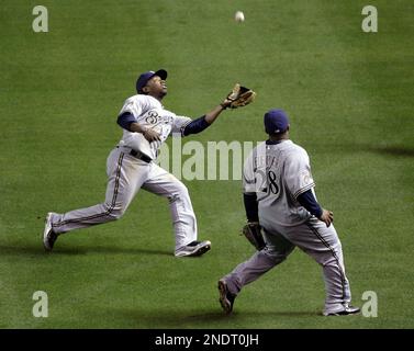 4 May 2010: Milwaukee Brewers left fielder Ryan Braun, is upset about the  call the home plate umpire in the second inning. (Credit Image: © Tony  Leon/Southcreek Global/ZUMApress.com Stock Photo - Alamy