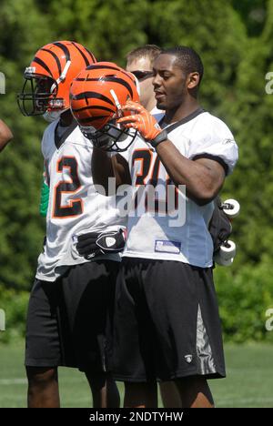 Cincinnati Bengals running back Jacob Saylors (34) performs a