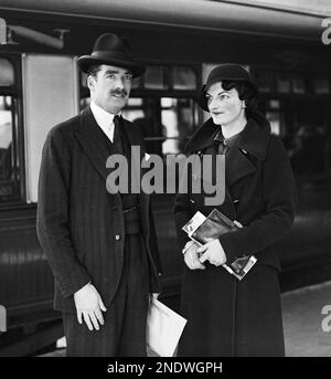 Britain s Anthony Eden Under Secretary for Foreign Affairs with wife