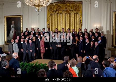 Obama welcomes champion NY Yankees to White House