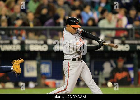 Seattle Mariners second baseman Cesar Izturis (3) during an extended spring  training game against the Los Angeles Dodgers on April 11, 2023 at  Camelback Ranch in Glendale, Arizona. (Tracy Proffitt/Four Seam Images