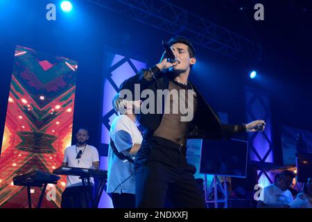 February 15, 2023, Mexico City, Mexico: Emilio Osorio attends the official release of the Telenovela Amor Invisible at Televisa San Angel. on February 15, 2023 in Mexico City, Mexico. (Photo by Jorge Gonzalez/ Eyepix Group) Stock Photo