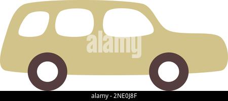 Car icon vector illustration, cartoon vehicle set of automobile transport in a flat color Stock Vector