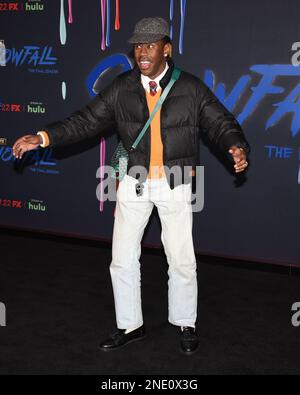 15 February 2023 - Burbank, California - Tyler, the Creator. Red Carpet Premiere Event For The Sixth And Final Season Of FX's ''Snowfall'' at Academy Museum of Motion Pictures, Ted Mann Theater. (Credit Image: © Billy Bennight/AdMedia via ZUMA Press Wire) EDITORIAL USAGE ONLY! Not for Commercial USAGE! Stock Photo