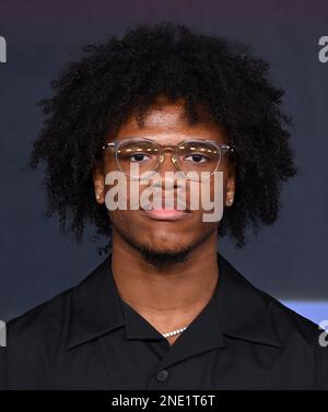 Los Angeles, USA. 15th Feb, 2023. Kamron Alexander arriving at the sixth and final season premiere of FX's “Snowfall” held at The Ted Mann Theater on February 15, 2023 in Los Angeles, CA. © Tammie Arroyo/AFF-USA.com Credit: AFF/Alamy Live News Stock Photo