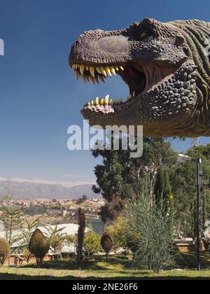 Parque Cretacico a - Dinosaur themed park in Surce, Bolivia Stock Photo