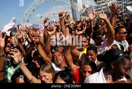 Members of Los Aldeanos, an underground Rap Cubano music group, perform  during a private concert held in Nuevo Vedado, Havana, Cuba Stock Photo -  Alamy