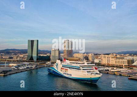 Gilles Bader / Le Pictorium -  Possible takeover of La Meridionale by CMA CGM -  15/2/2023  -  France / BDR / Marseille  -  Possible takeover of La Meridionale by CMA CGM, the shipping company is in the sights of charterer CMA CGM Stock Photo