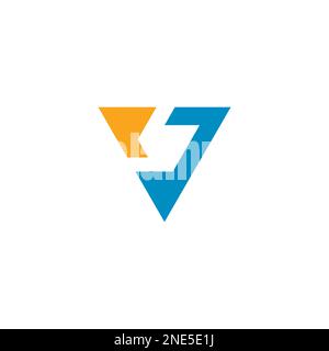 V Logo Vector Modern and Simple Design Stock Vector
