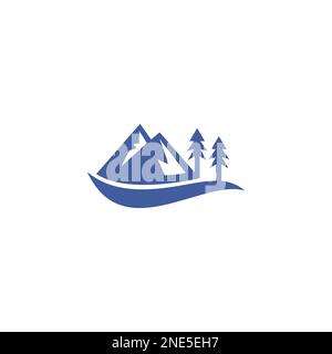 mountain logo vector illustration Stock Vector
