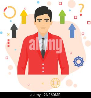 Employee Skill Upgrade and Development Concept, hrm symbol, Staff Promotions Vector color Icon Design, hr sign, Business Character Stock illustration Stock Vector