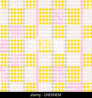 Colorful Check Pattern Vector Background Style. Handmade vector art. Stock Vector
