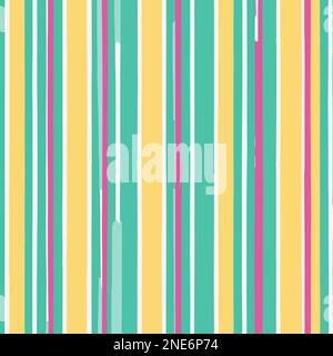 Colorful Pattern With Diagonal Lines And Small Breakouts Vector Background Style. Handmade vector art. Stock Vector