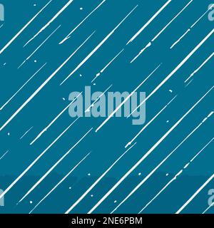 Blue Pattern With Diagonal Lines Vector Background Style. Handmade vector art. Stock Vector