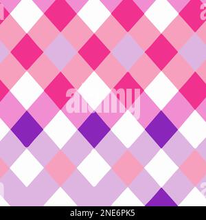 Colorful Diagonal Check Pattern Vector Background Style. Handmade vector art. Stock Vector