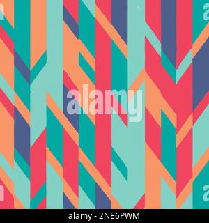 Pattern With Diagonal Lines And Small Breakouts Vector Background Style. Handmade vector art. Stock Vector