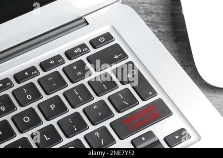 Button with text MANAGEMENT CONSULTANT on keyboard, closeup Stock Photo