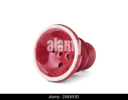 Empty hookah bowl for tobacco isolated on white Stock Photo