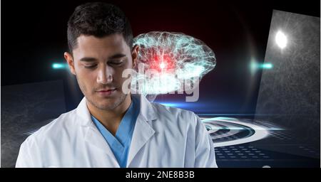Composition of medical data processing with human brain over female ...