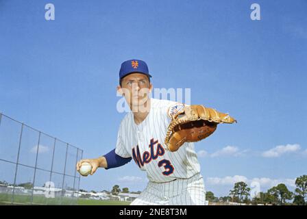 Infielder Bud Harrelson of New York Mets is shown in St. Petersburg, Fla.,  March 1976. (AP Photo/Harry Harris Stock Photo - Alamy