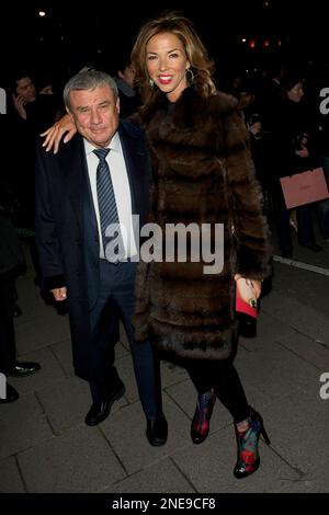 Hotel tycoon Sol Kerzner and his wife Heather arrive on the red carpet