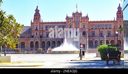 Panoramic of Seville, Andalusia, Spain, Europe Stock Photo