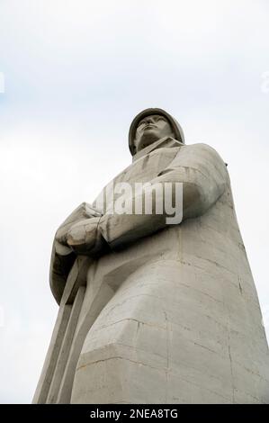 MURMANSK, RUSSIA - SEPTEMBER 17, 2021: a monument to Alyosha. Detail of famous Alyosha Monument to Soviet soldiers, sailors and airmen of World War II Stock Photo
