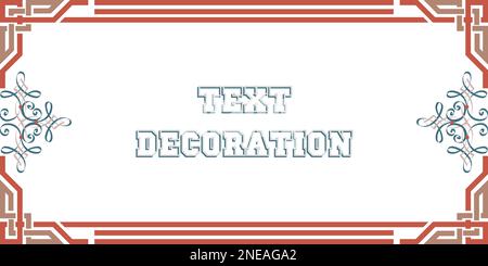 Colorful, vintage, decorative frame for text. The frame consists of elements of Asian and Latin American patterns. In the frame, an invitation to a we Stock Vector