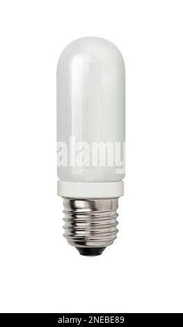 Halogen light bulb e27 isolated on a white background. With clipping path Stock Photo