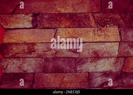 Building materials , red bricks. ceramic brick, reddish. Brick used for laying wall. Stock Photo