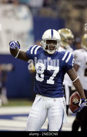 Reggie Wayne in action in the NFL football game between the Indianapolis  Colts and the Jacksonville Jaguars at Jacksonville Municipal Stadium in  Jacksonville, Florida. (Credit Image: © David Roseblum/Southcreek  Global/ZUMApress.com Stock Photo 