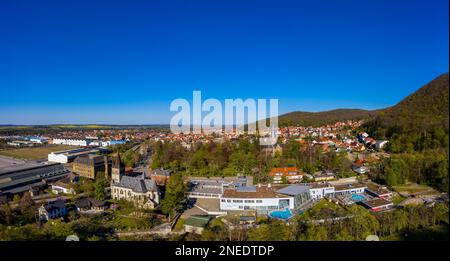 Thale in the Harz Mountains Aerial Photographs Stock Photo