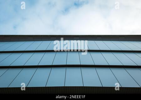 Abstract minimal modern geometric architecture shape in england uk. Stock Photo