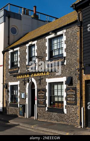 BROADSTAIRS, KENT/UK - JANUARY 29 : View of the Tartar Frigate pub at Broadstairs on January 29, 2020 Stock Photo
